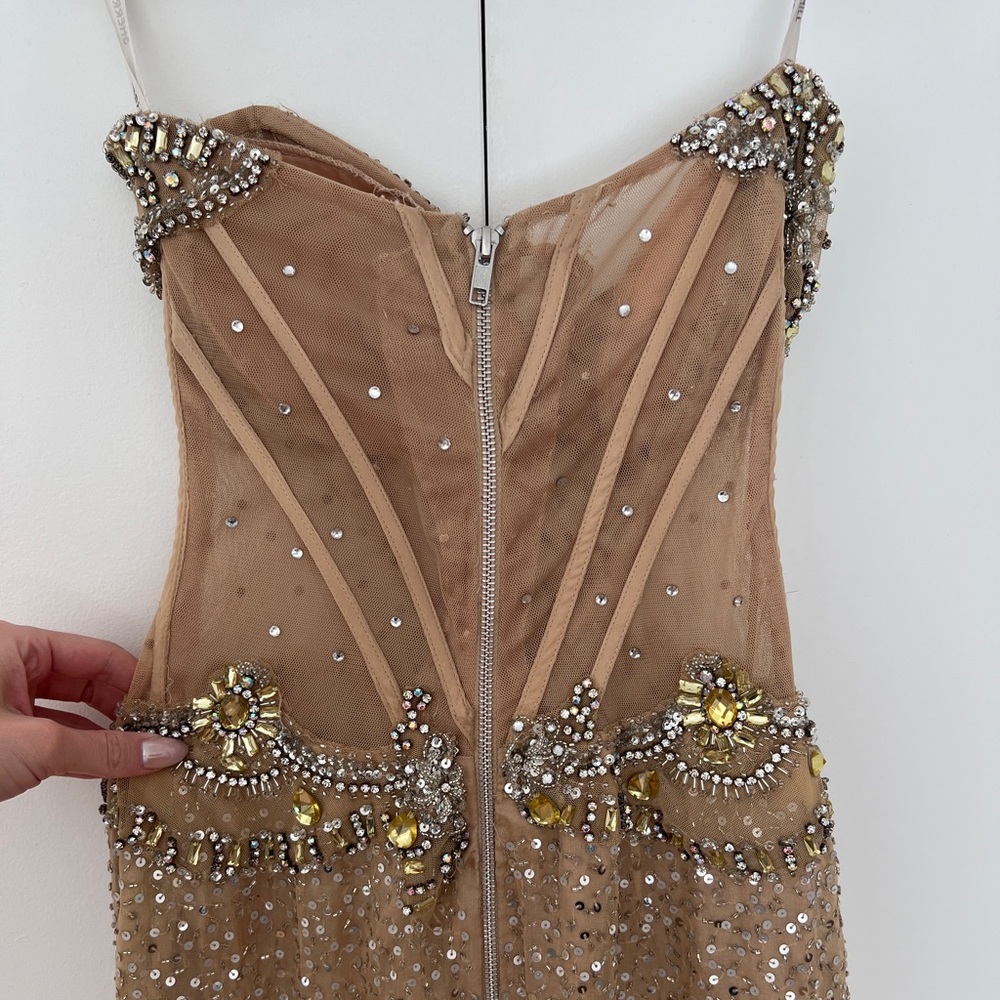 Sherri Hill Gold Prom Dress - Picture 10 of 10